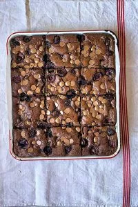 Spanish Picota Cherry Chocolate Brownies