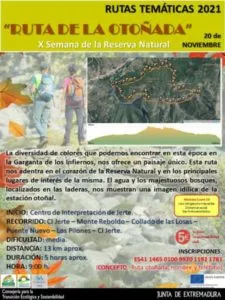 rutas de senderismo para el otoño en el Valle del Jerte